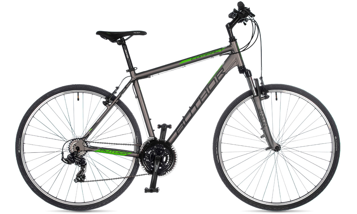Фотографія Велосипед AUTHOR Compact 28" розмір L 2021 Сіро-зелений 